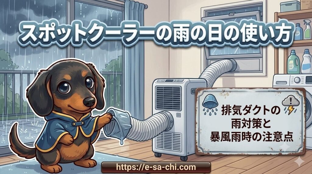 スポットクーラー 雨の日