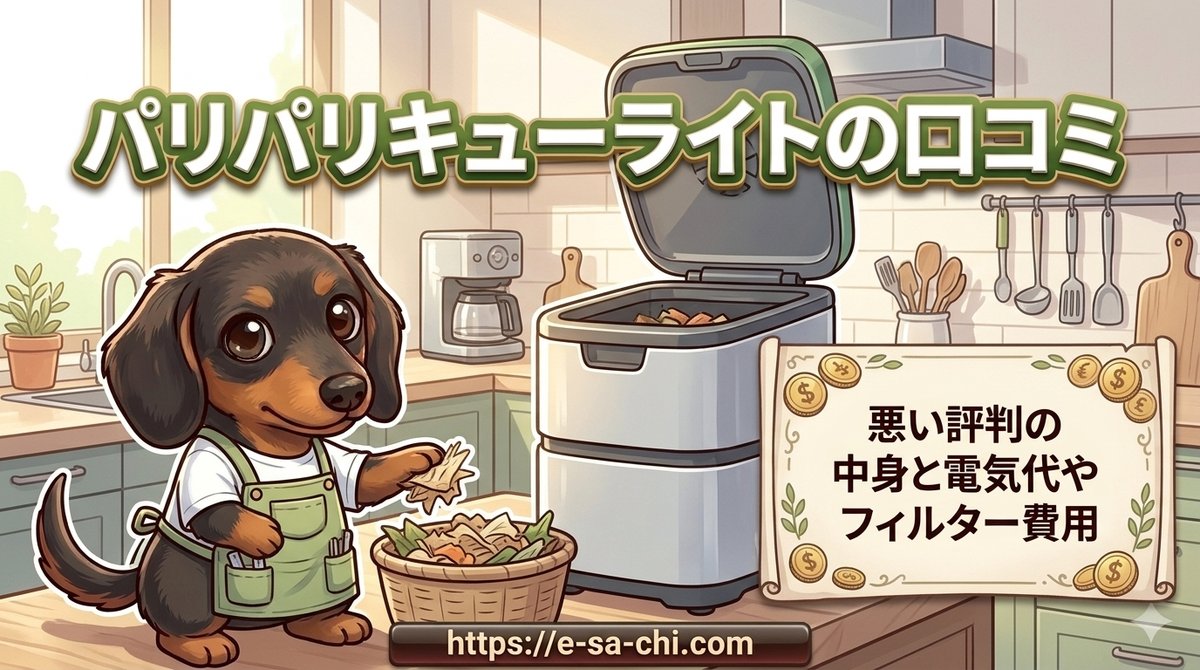 【パリパリキューライトの口コミ】悪い評判の中身と電気代やフィルター費用