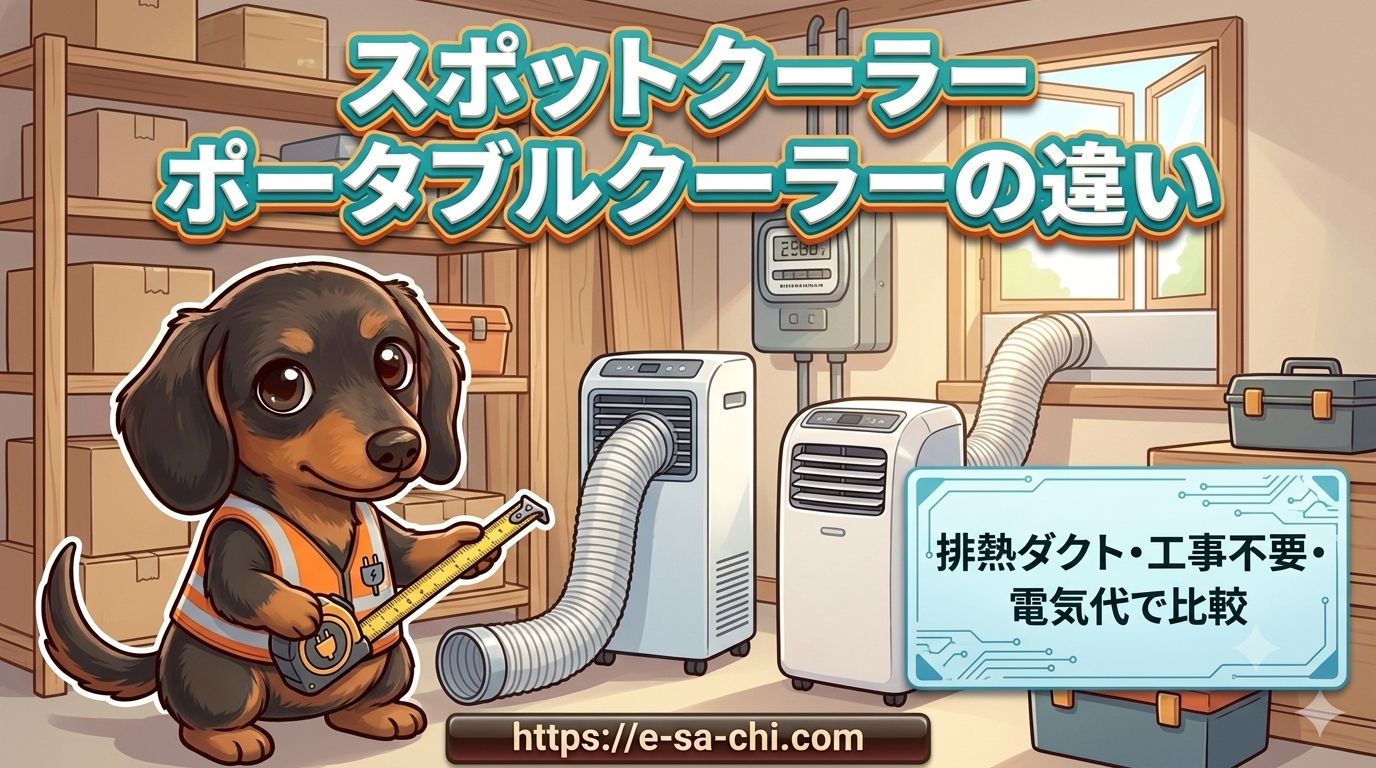 スポットクーラー ポータブルクーラー 違い