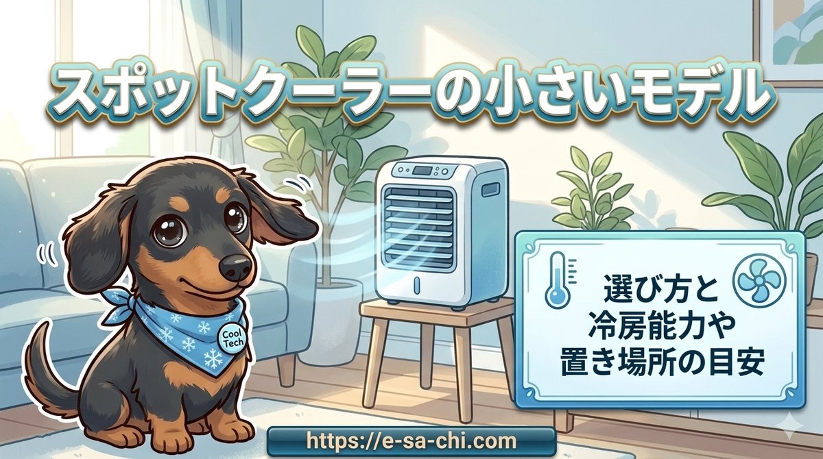 【スポットクーラーの小さいモデル】の選び方と冷房能力や置き場所の目安