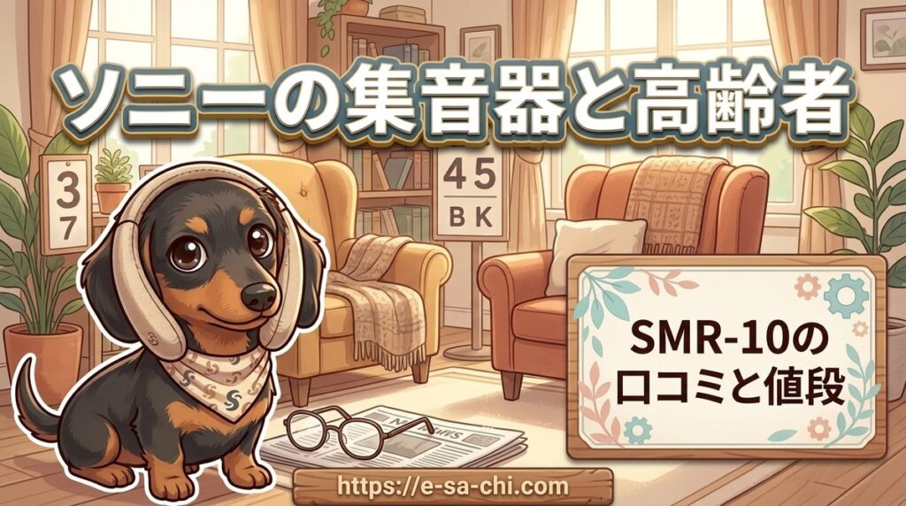 【ソニーの集音器と高齢者】SMR-10の口コミと補聴器の違いや値段